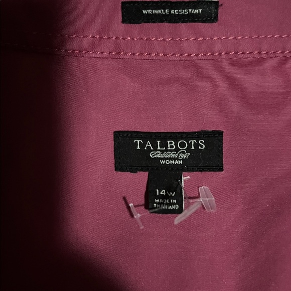 Talbots Rich Pink Blouse - Picture 2 of 3
